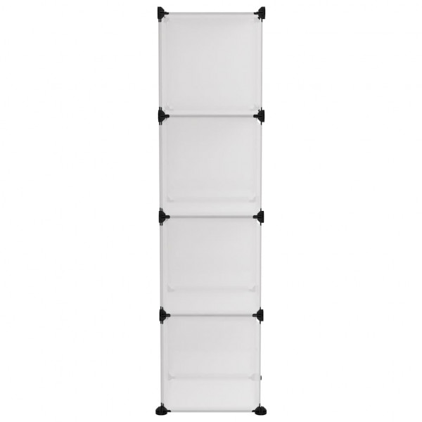 Cubo de arrumação com 12 cubos PP transparente M 4