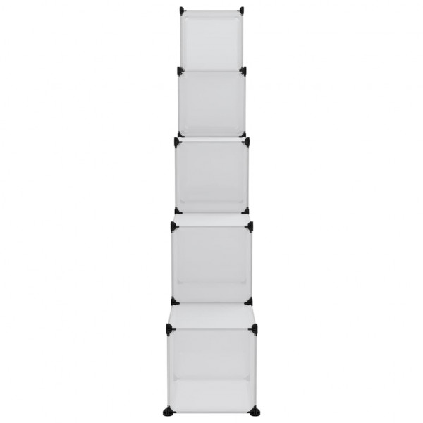 Estantería cubos 15 compartimentos y puertas PP transparente M 5