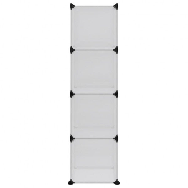 Estantería cubos 12 compartimentos y puertas PP transparente M 5