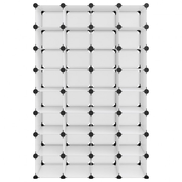 Zapatero PP transparente 93x36.5x140 cm M 3