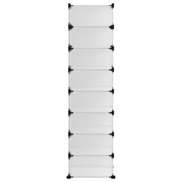 Sapateira 93x36.5x140 cm PP transparente M 4