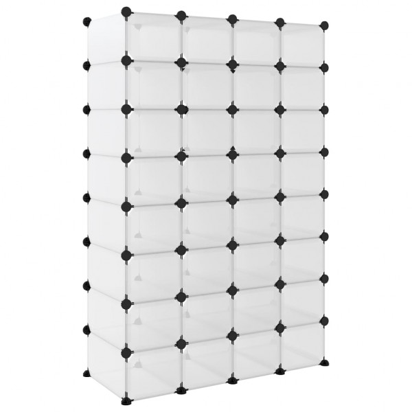 Zapatero PP transparente 93x36.5x140 cm M 5