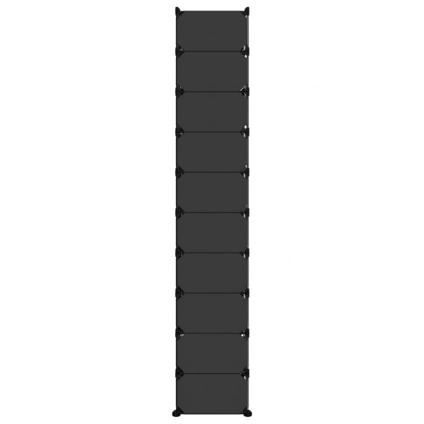 Zapatero PP negro 44x32x174 cm M 4