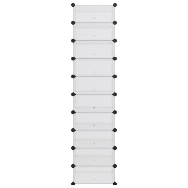 Zapatero PP transparente 44x32x174 cm M 3