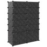 Sapateira 94x37x125 cm PP preto 5