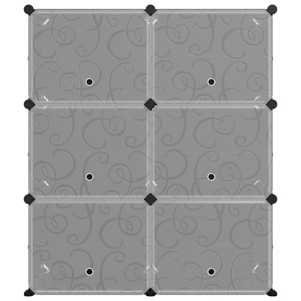 Sapateira 84.5x31x93.5 cm PP preto M 3