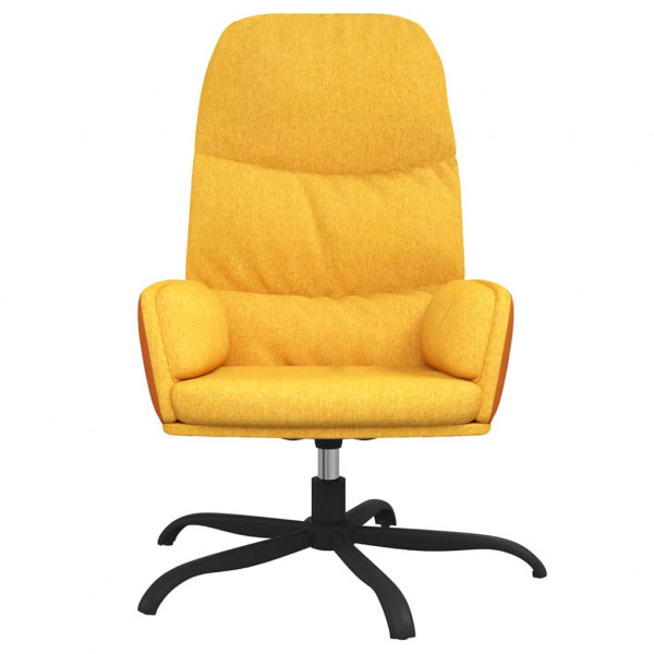 Silla de relax de tela amarillo mostaza M 3