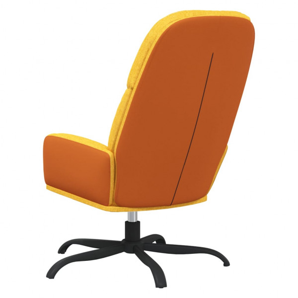 Silla de relax de tela amarillo mostaza M 5