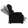 Sillón reclinable de terciopelo negro 5