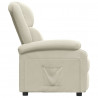 Poltrona reclinável veludo cor creme 3