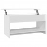 Mesa de centro madera contrachapada blanco 102x50x52.5 cm 2