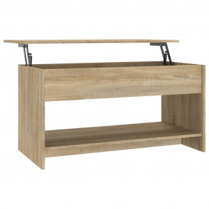 Mesa de centro madera contrachapada roble Sonoma 102x50x52.5 cm H