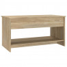 Mesa de centro madera contrachapada roble Sonoma 102x50x52.5 cm 5