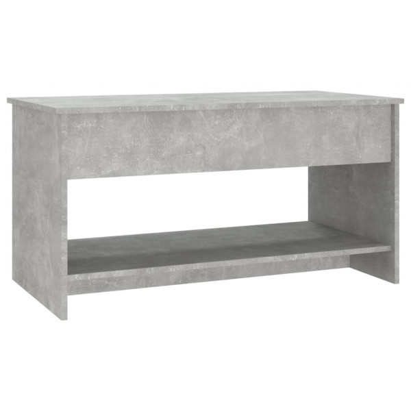 Mesa de centro madera contrachapada gris hormigón 102x50x52.5cm M 5