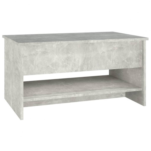 Mesa de centro madera contrachapada gris hormigón 80x50x40 cm M 5