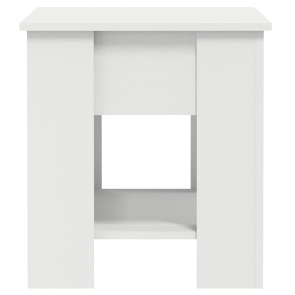 Mesa de centro madera contrachapada blanco 101x49x52 cm M 5