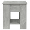 Mesa de centro madera contrachapada gris hormigón 101x49x52 cm 5