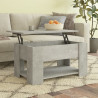 Mesa de centro madera contrachapada gris hormigón 79x49x41 cm 1