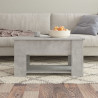 Mesa de centro madera contrachapada gris hormigón 79x49x41 cm 3