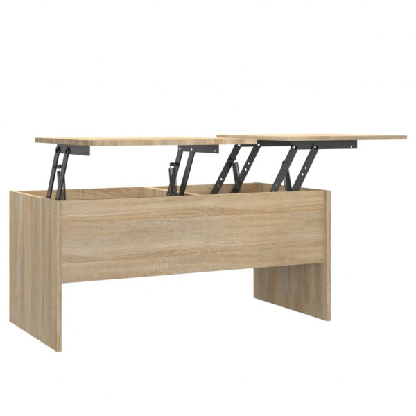 Mesa de centro madera contrachapada Sonoma 102x50.5x46.5 cm M 2