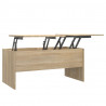 Mesa de centro madera contrachapada Sonoma 102x50.5x46.5 cm 2