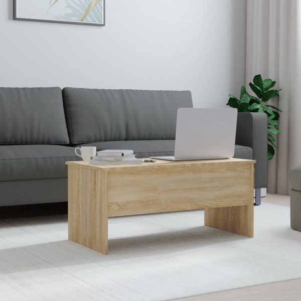 Mesa de centro madera contrachapada Sonoma 102x50.5x46.5 cm M 3