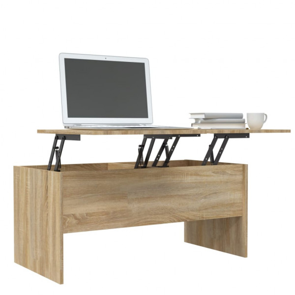 Mesa de centro madera contrachapada Sonoma 102x50.5x46.5 cm M 4