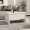 Mesa de centro madera contrachapada blanco 80x50x42.5 cm 3
