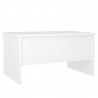 Mesa de centro madera contrachapada blanco 80x50x42.5 cm 5