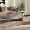 Mesa de centro madera contrachapada gris hormigón 80x50x42.5 cm 1
