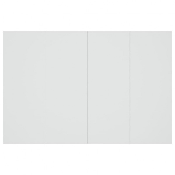 Cabecero de cama madera contrachapada blanco 120x1.5x80 cm M 5