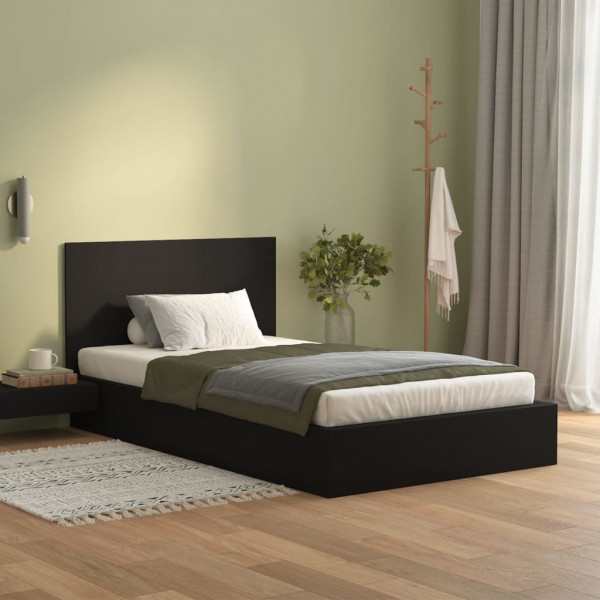 Cabeceira de cama 120x1.5x80 cm derivados de madeira preto M 3