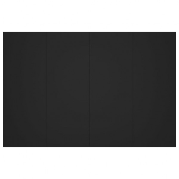 Cabecero de cama madera contrachapada negro 120x1.5x80 cm M 5