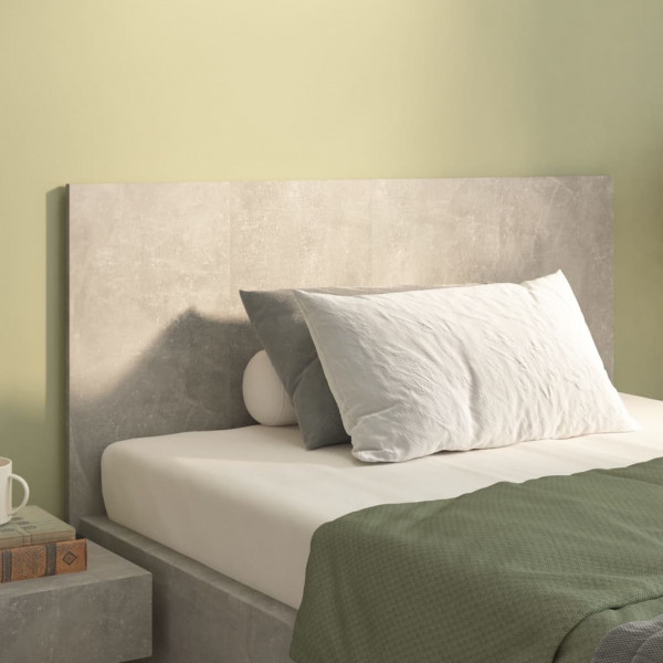 Cabecero de cama madera contrachapada gris 120x1.5x80 cm D