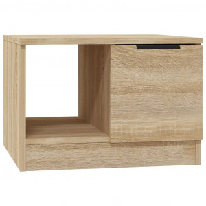 Mesa de centro madera contrachapada roble Sonoma 50x50x36 cm H