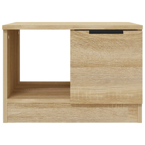 Mesa de centro madera contrachapada roble Sonoma 50x50x36 cm M 5
