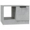 Mesa de centro madera contrachapada gris hormigón 50x50x36 cm 2