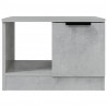 Mesa de centro madera contrachapada gris hormigón 50x50x36 cm 5