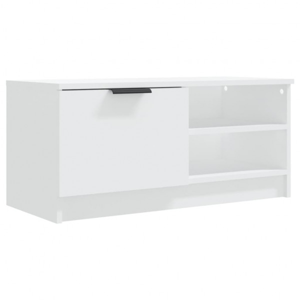 Mueble para TV madera contrachapada blanco 80x35x36.5 cm M 2