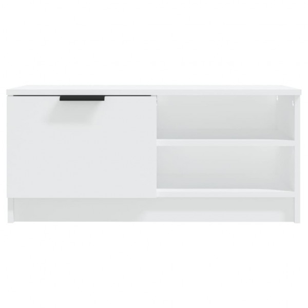 Mueble para TV madera contrachapada blanco 80x35x36.5 cm M 5