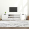 Mueble para TV 2 pzas madera contrachapada blanco 80x35x36.5 cm 1
