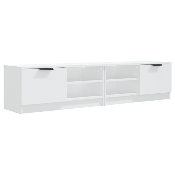 Mueble para TV 2 pzas madera contrachapada blanco 80x35x36.5 cm M 2