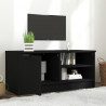 Mueble para TV madera contrachapada negro 80x35x36.5 cm 3