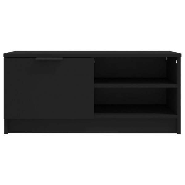 Mueble para TV madera contrachapada negro 80x35x36.5 cm M 5