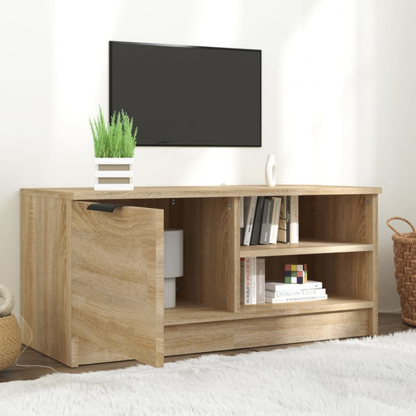 Mueble de TV madera contrachapada roble Sonoma 80x35x36.5 cm M 3