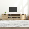 Mueble para TV 2 pzas madera contrachapada roble 80x35x36.5 cm 1