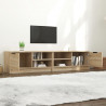 Mueble para TV 2 pzas madera contrachapada roble 80x35x36.5 cm 3