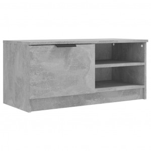 Mueble de TV madera contrachapada gris hormigón 80x35x36.5 cm H
