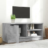 Mueble de TV madera contrachapada gris hormigón 80x35x36.5 cm 3