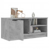 Mueble de TV madera contrachapada gris hormigón 80x35x36.5 cm 4